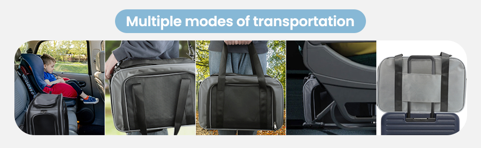 Складана переносна сумка-переноска для котів та маленьких собак, чорна. Підходить для подорожей на авто, літаку або поїзді.