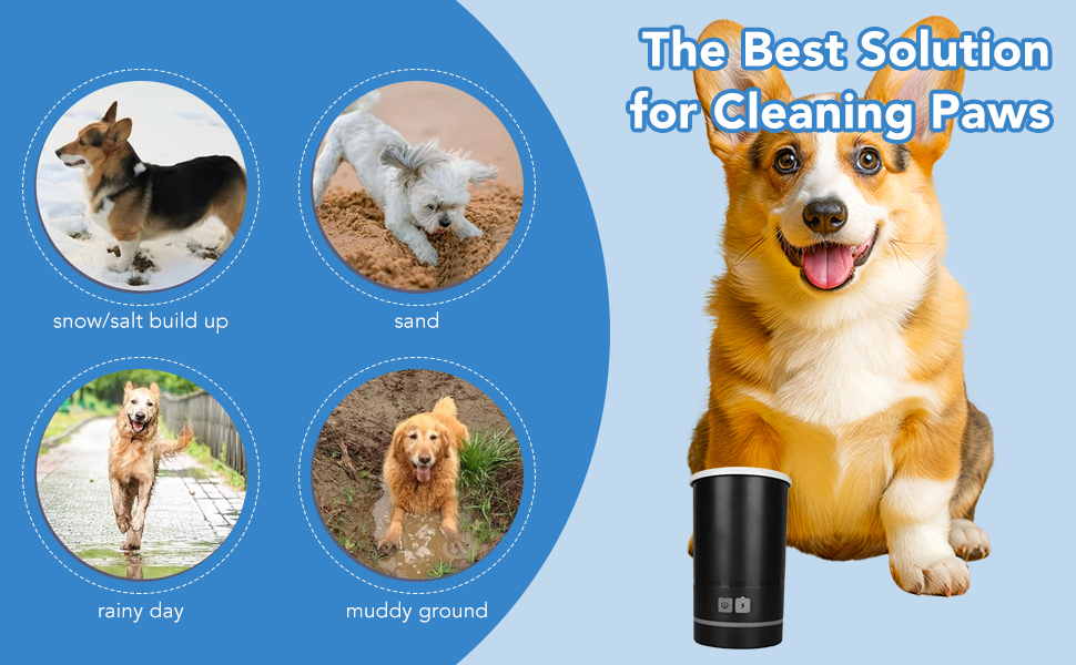 Мийка для лап собак Pssopp - портативна силіконова щітка для чищення лап домашніх тварин. Підходить для собак та котів.