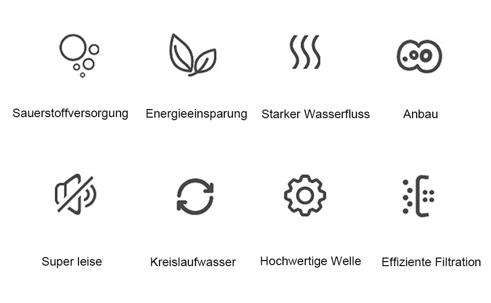 Акваріумний фільтр ITIY, безшумний, 25W, 2000L/H, з втяжним соском, для акваріумів 300-500L
