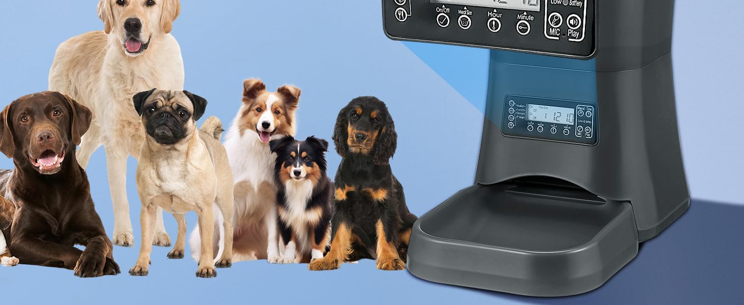 DOGNESS автоматична годівниця для великих собак 9 л, програмована, контроль порцій, таймер