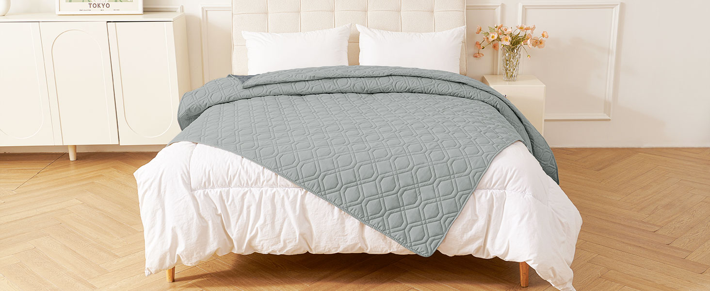 Водонепроникний килимок для собак Homaxy, двосторонній, для відпочинку вдома та на вулиці, 130x100 см / 203x173 см, сірий+темно-сірий