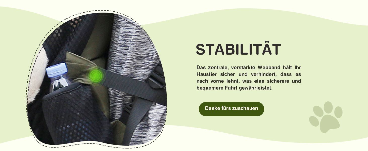 Hunderucksack ALLSOPETS для маленьких собак - Легкий, дихаючий, зручний, з поводком, для подорожей, прогулянок, активного відпочинку (Оливковий, M)