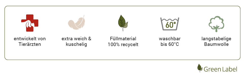 Кругле ліжко для собак середніх порід Doctor Bark GreenLabel, 60x50 см, колір кобальт