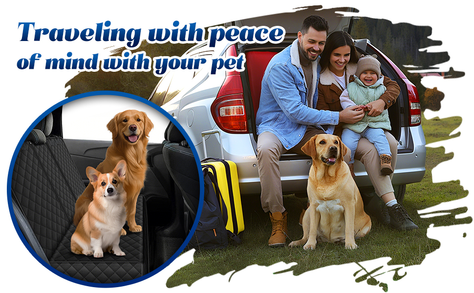 Чохол на заднє сидіння авто для собак, захист від бруду та вологи, універсальний, для дітей та тварин