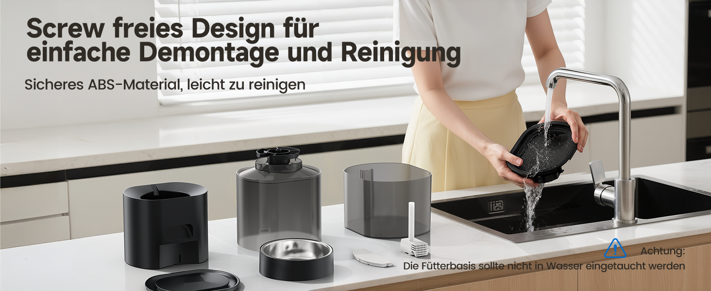 Автоматичний годівник для котів 2.5л з пульта дистанційного керування, програмування та антизастряганням