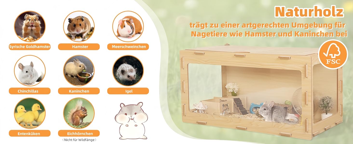 Клітка для хом'яків, морських свинок та шиншил, з відкривною кришкою та вентиляційними отворами