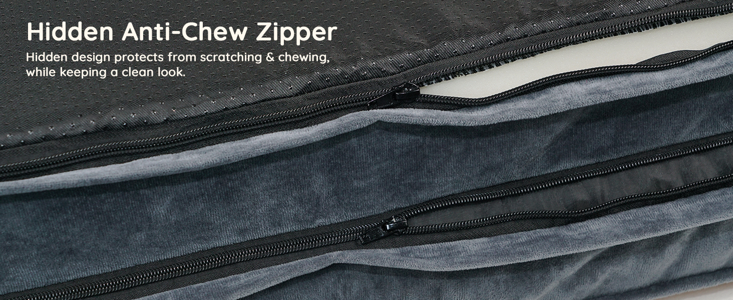 Ортопедичне ліжко для собак BELLA & PAL, 71x59 см - зручне собаче ліжко з ефектом пам'яті, водовідштовхувальний вкладиш, знімний фланелевий чохол, неслизьке дно, сіре