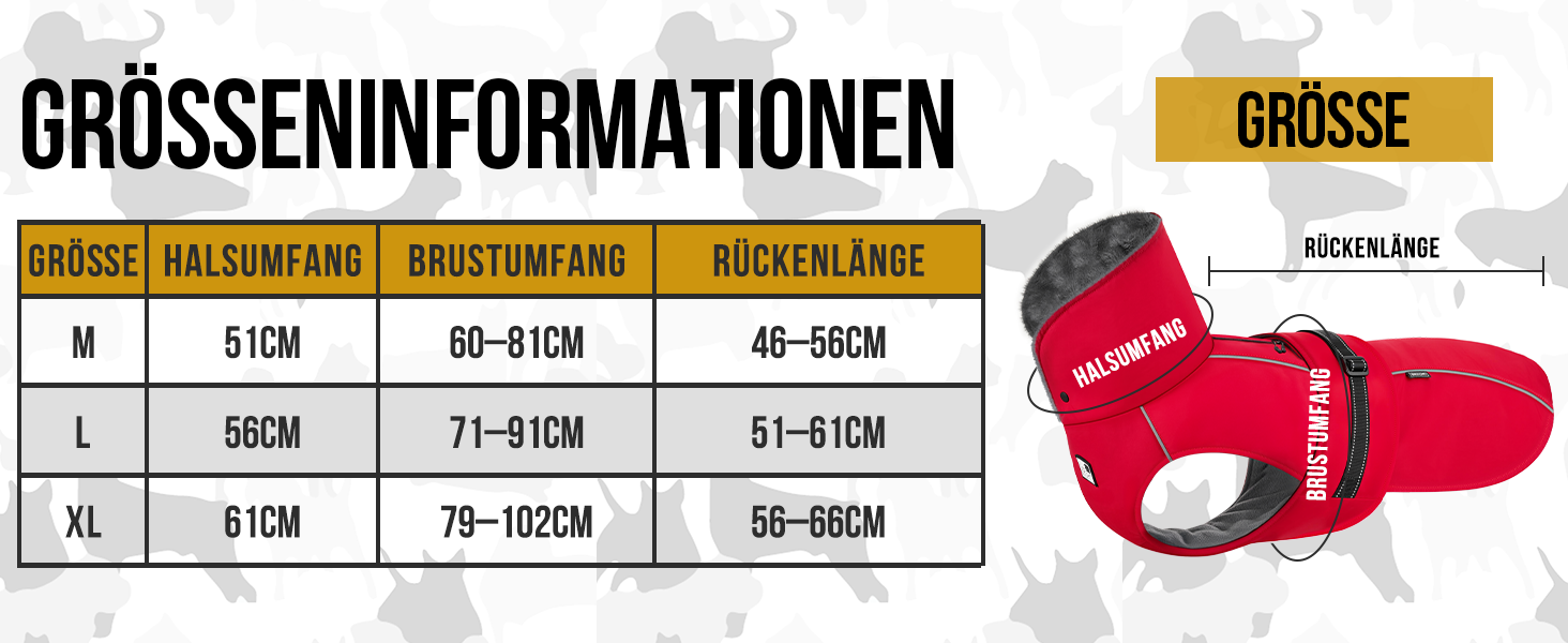 OneTigris STORMWALL Водонепроникний дощовик для собак з регульованою довжиною спини, флісовою підкладкою, світловідбиваючими елементами та коміром з хутра для прогулянок на природі, середніх та великих собак, L (XL:39-64кг, червоний)