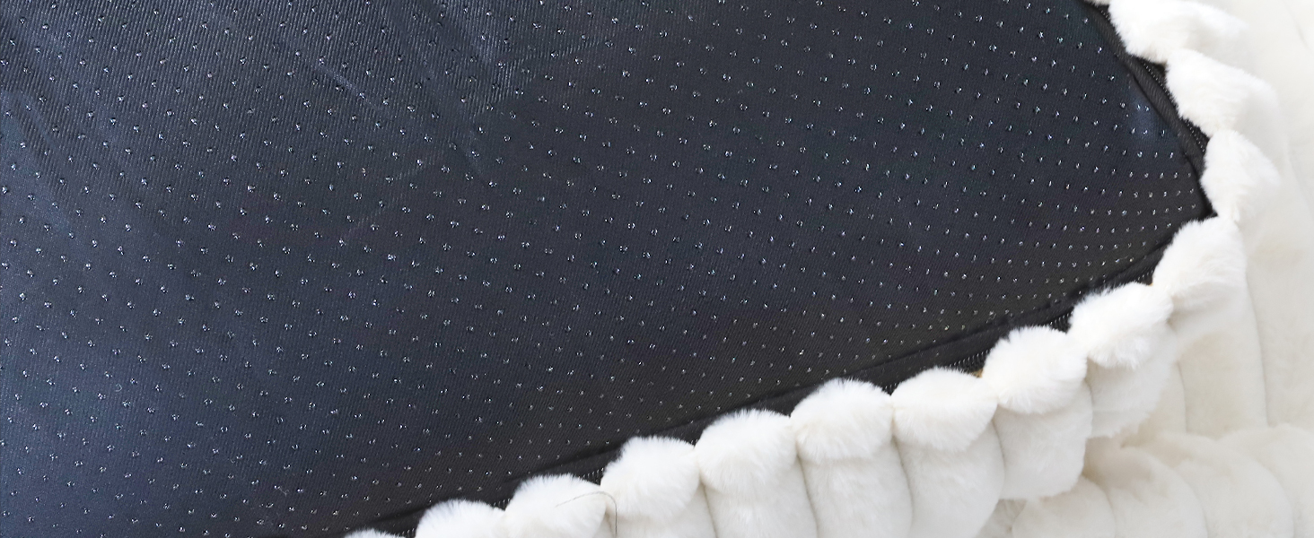 Килимок для котів XIAPIA з м'якою тканиною, 50x48x15 см. Ортопедичний лежак для котів та маленьких собак, білий.