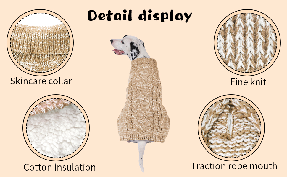 Теплий в'язаний пуловер для собак та котів (S, блакитний)