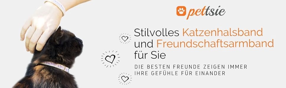 Набір ошейників для котів Pettsie та браслети дружби, безпечний дизайн з м'якої бавовни, D-подібне кільце для аксесуарів, регульований розмір 19-29 см (12,7-20,3 см, фіолетовий)