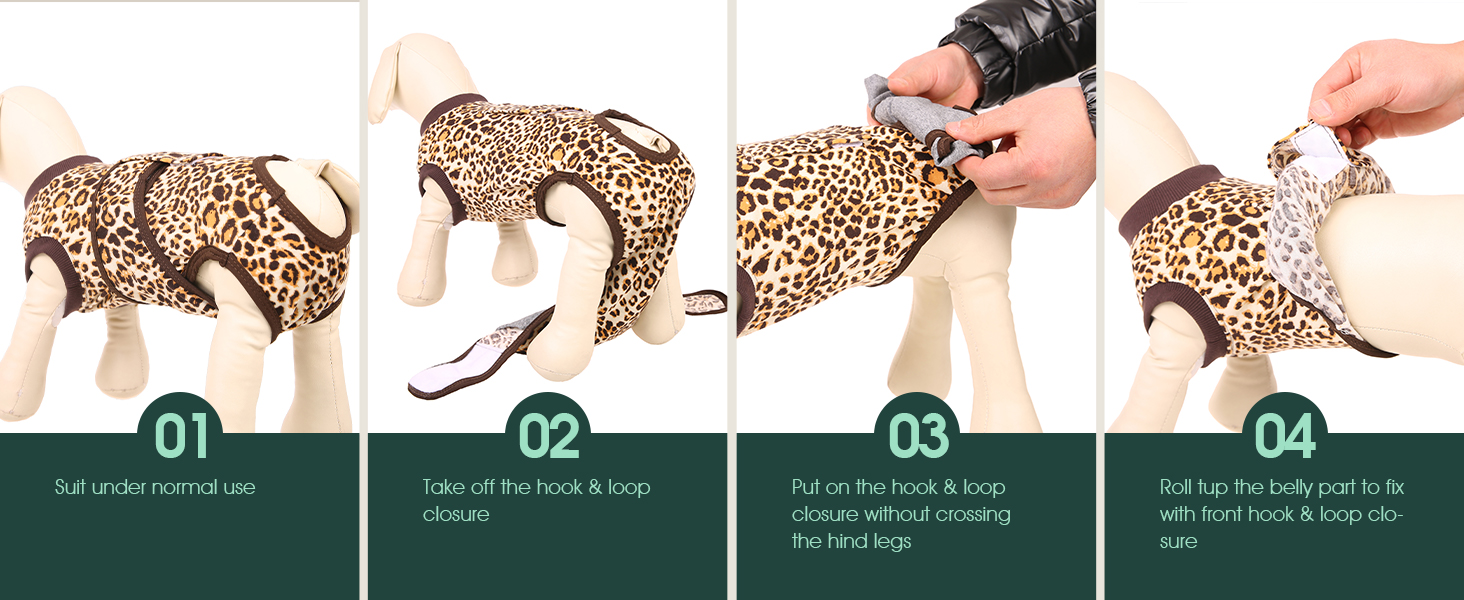 Body для собак після кастрації Kuoser - дихаючий одяг для собак та котів, захист від облизування ран, альтернатива електронного нашийника, чорний, XS (обхват грудей 32-40 см)