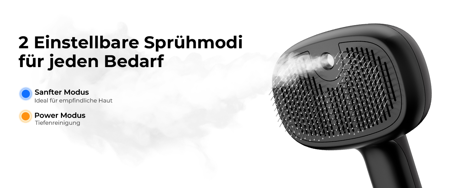 Парфумерна щітка для котів Pecute з функцією розпилення, масажна щітка для видалення шерсті, чорна