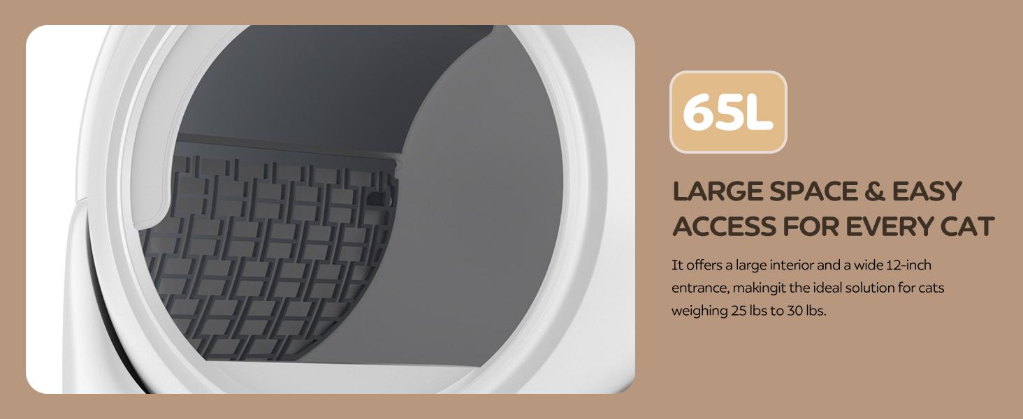 Автоматичний лоток для котів з 4 датчиками, керуванням через APP, для кількох котів, білий, Smart-лоток white-A1