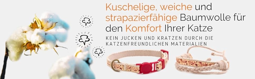 Набір ошийник та браслет для котів Pettsie, безпечний дизайн, бавовна, регульований розмір 19-29 см (12,7-20,3 см), червоний