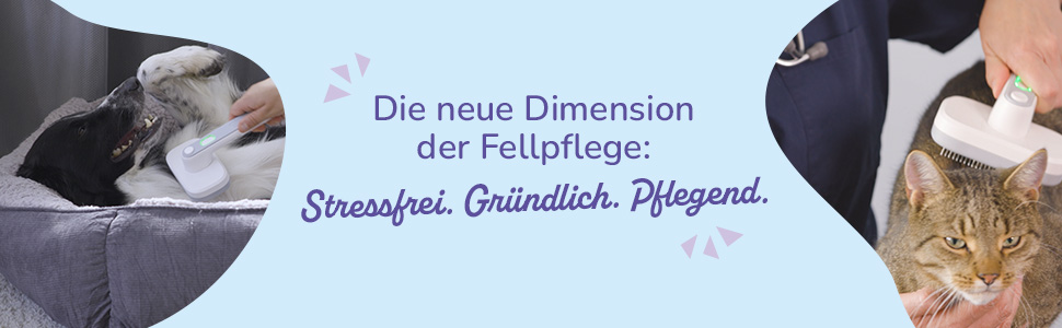 PiddiPet Іонна щітка для грумінгу тварин - 2 шт. Електрична щітка для собак та котів проти ковтунів та підшерстка, зменшує статичну електрику та випадання шерсті, м'яка, самоочисна, для чутливої шкіри