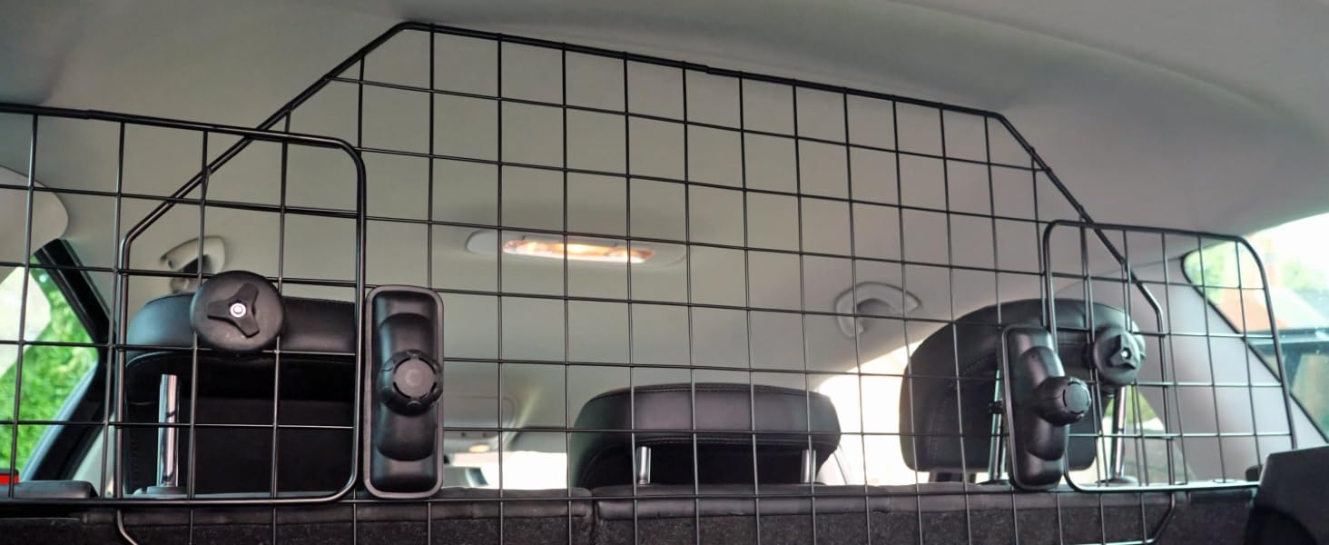 Сітка для собак у багажник авто, регульована металева сітка-перегородка, захист для тварин