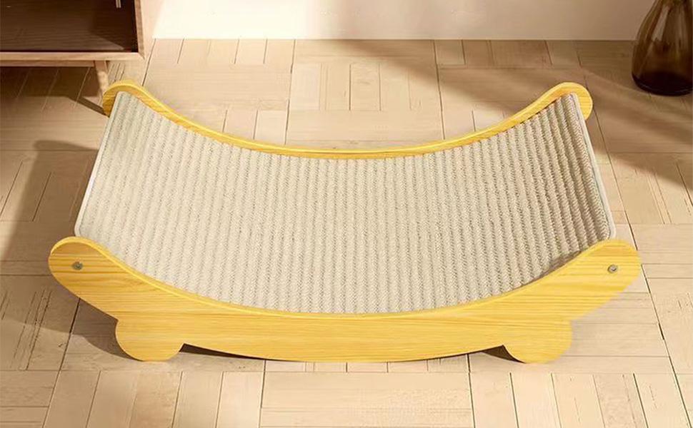 Крісло-лежанка для котів з сизалю | Клімат для котів | Місце для відпочинку та дряпання | Зносостійке ліжко-килимок для котів | Переносне котяче ліжко-гніздо