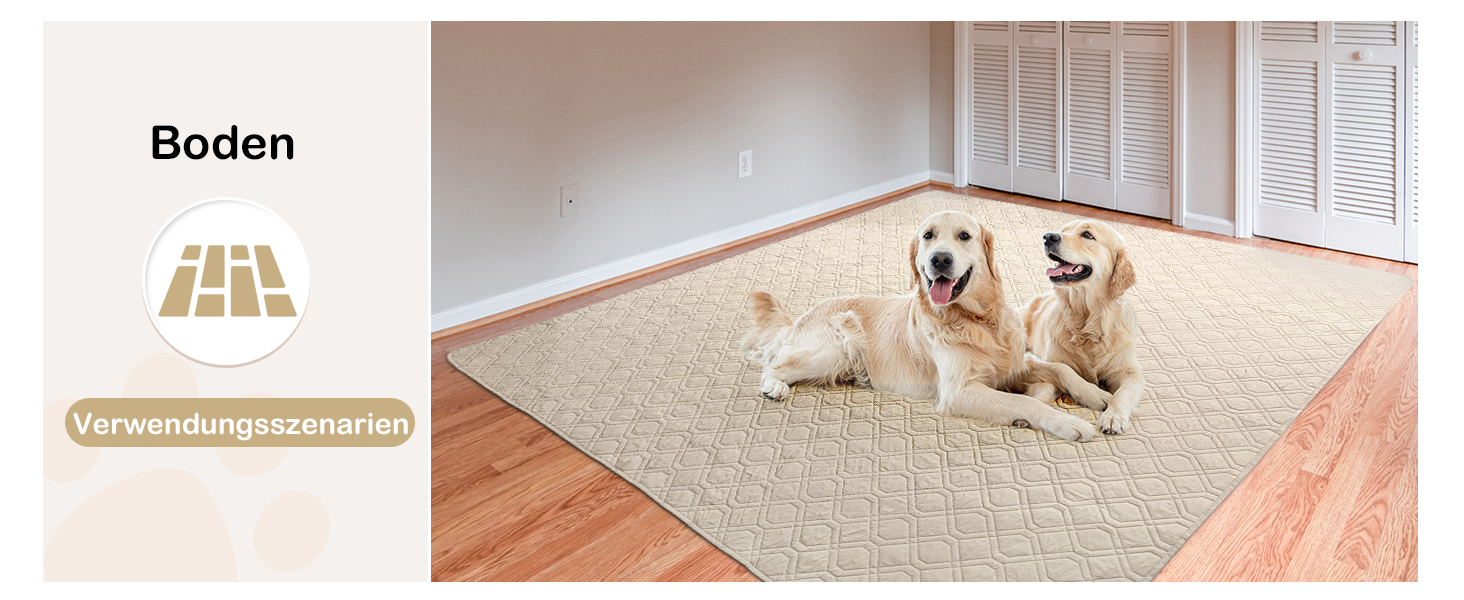 Водонепроникний килимок для собак GYURO - двосторонній, м'який, 97 x 190 см (Хакі) - для великих і маленьких собак, захист дивану, ліжка, авто, придатний для прання