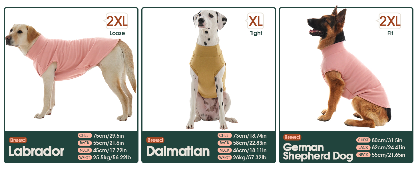 Теплий пуловер для собак Kuoser, розмір L, коричневий: м'який флісовий жилет для середніх собак