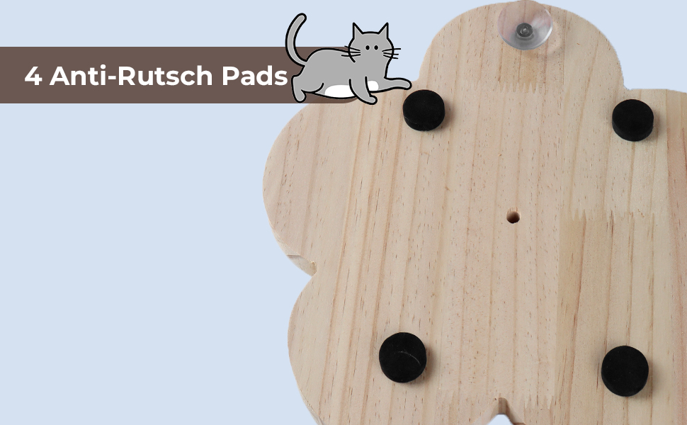 Іграшка для котів 4 в 1: когтеточка, інтерактивна іграшка з кульками, мотузка з сизалю, дерев'яна квітка