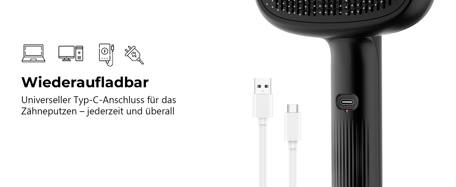 Парфумерна щітка для котів Pecute з функцією розпилення, масажна щітка для видалення шерсті, чорна