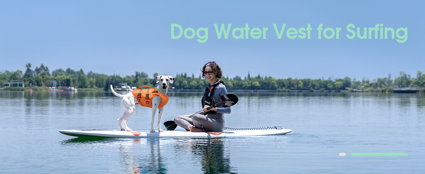 Жилет рятувальний для собак великих порід Kuoser, червоний XL. Рятувальний жилет з ручкою та світловідбиваючими елементами, регульований, покращений плавучість