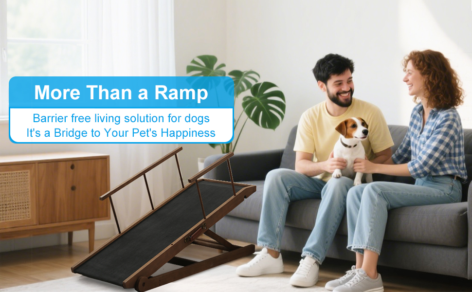 Рампа для собак на ліжко та диван, 5 ступенів, чорна, 115 см