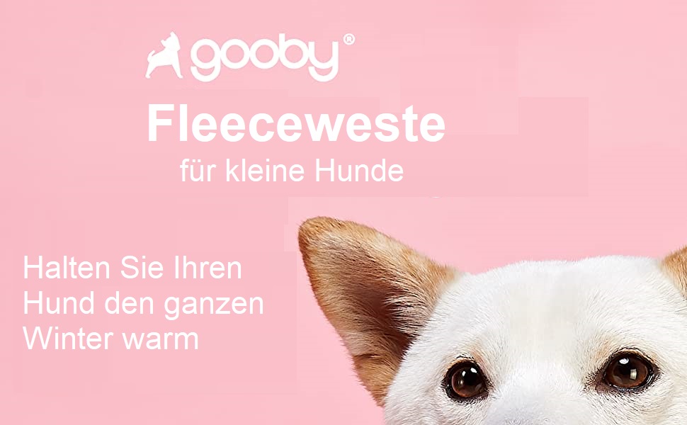 Тепла флісова жилетка для собак Gooby, рожева, розмір L з повідком, зимовий одяг для маленьких собак, хлопчиків та дівчаток