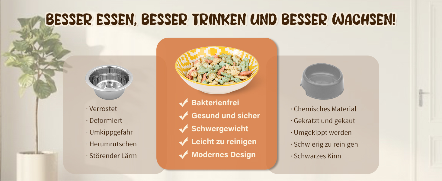 Набори мисок для котів з кераміки Katzennäpfe - 6 шт. Миски для корму котів, широкі та плоскі, місткістю 250 мл, білий колір, стиль мінімалізм, безпечні для мікрохвильовки та мийки