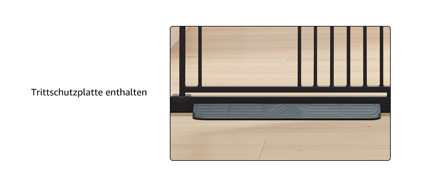 Кітниця UniPaws для дверей, 142 см, з дверцятами для котів, ширина 95–105 см, для собак та котів, для сходів та дверей, білий колір (чорний, ширина 79-95 см)