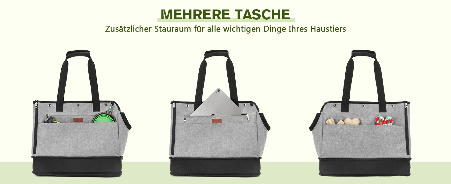 Транспортна сумка для собак Pecute, до 5 кг, регульована висота, для прогулянок, з органайзерами, легка та портативна