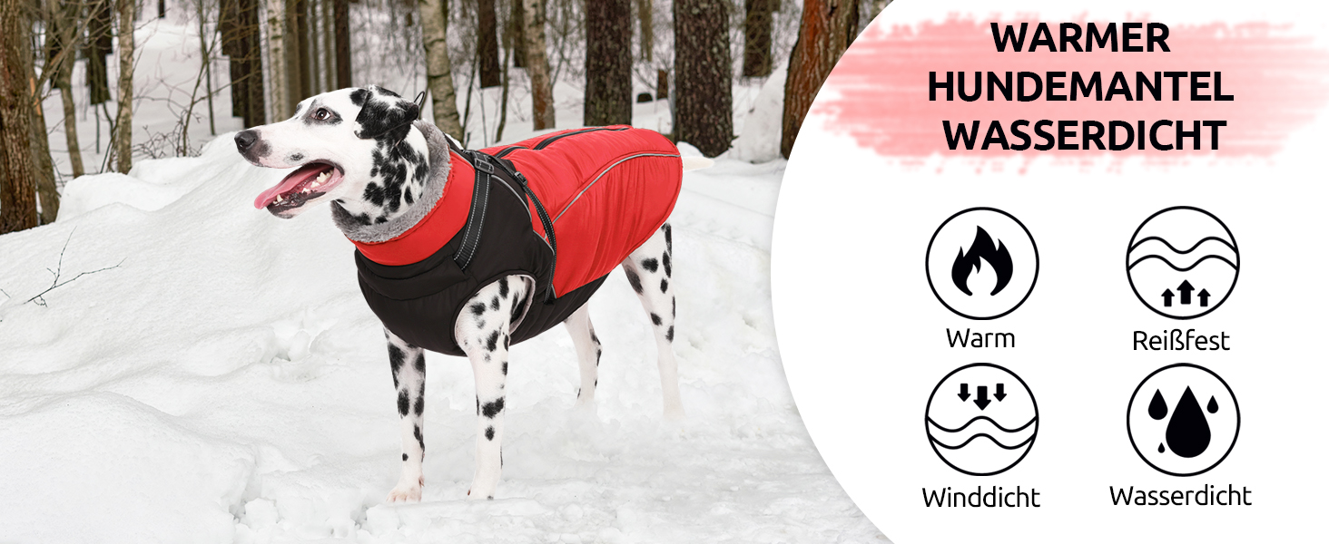 Зимовий теплий одяг для собак Konvinit: куртка з флісу з кріпленням для повідка, світловідбиваюча, для середніх собак, розмір M (53 см обхват грудей), колір зелений