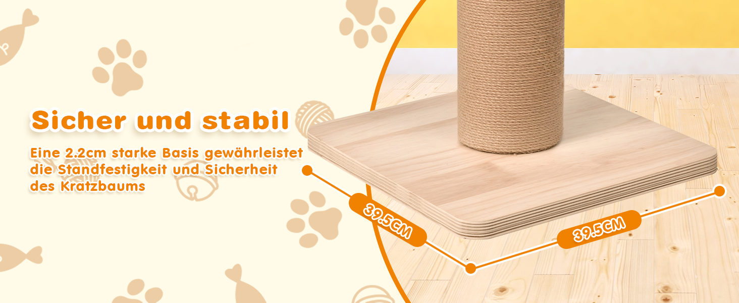 Комплекс для котів Kratzbaum з 5 поверхів, до стелі, регульована висота (255-270 см), з огорожами та сизалевими стовпами, котячий будиночок з капсулою та плетеним кошиком