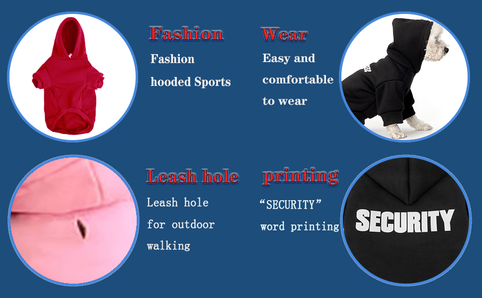 Світшот Izefia Hunde для собак Security Rdc: теплий пуловер з бавовни для маленьких та середніх собак, 4XL (XXL, обхват грудної клітки 62 см), колір рожево-червоний