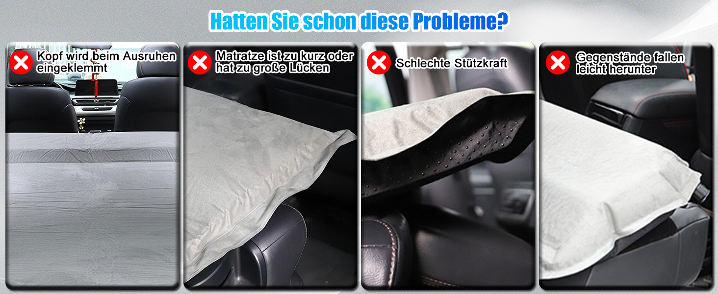 Розширювач для заднього сидіння автомобіля, розкладна платформа для сну, універсальний для SUV, MPV та компактних авто (оранжевий, шкіра)