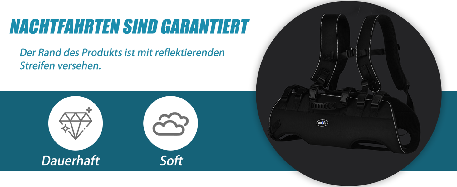 Сумка-переноска та повідок для собак, Wakytu, для маленьких собак (4-8 кг), чорний, регульовані ремені