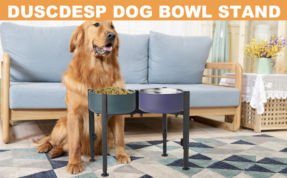 Підставка для годівлі собак з регулюванням висоти та ширини, для середніх та великих тварин