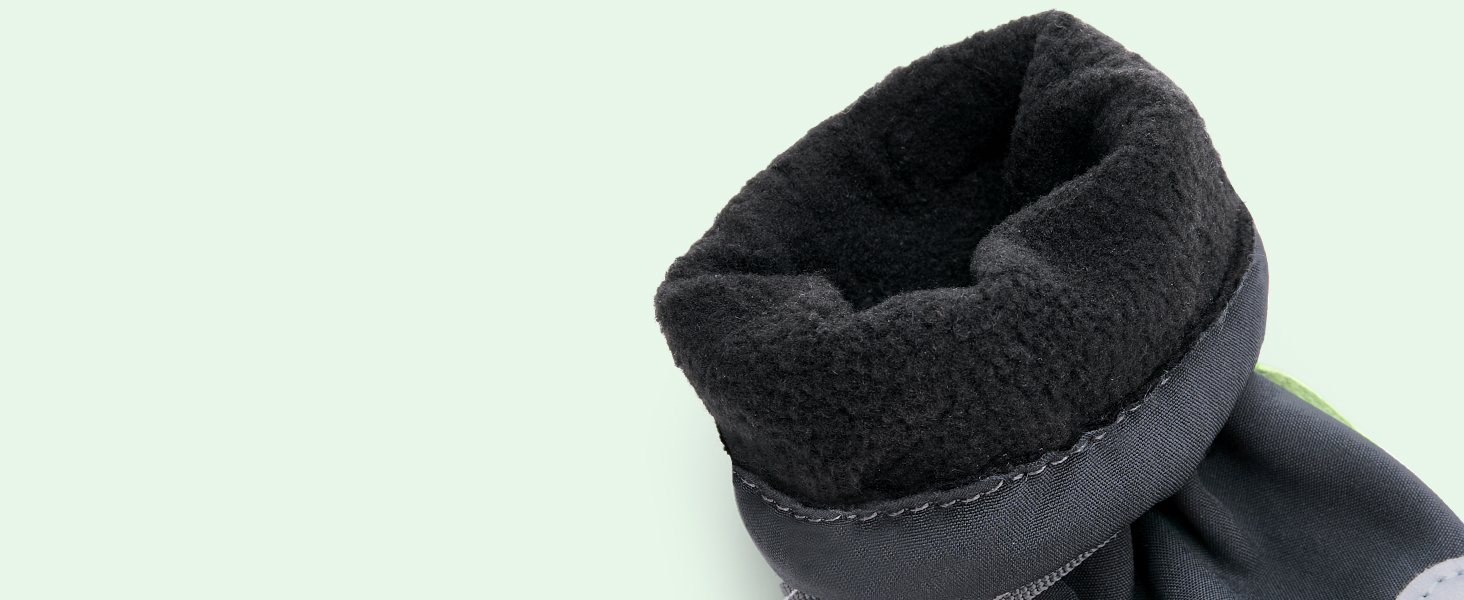 Чоботи для собак SlowTon - Водонепроникні зимові чоботи для собак, теплі чоботи від снігу з неслизькою гумовою підошвою та світловідбиваючими смугами, для собак маленьких та великих порід, розмір 5, чорний