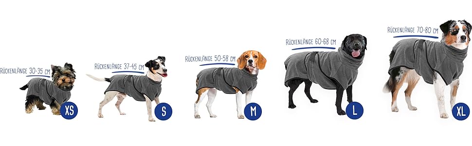Рушник для собак Royal Dry L - мікрофібра, 60-68 см, для середніх порід, швидковисихаючий, з клямками, сірий