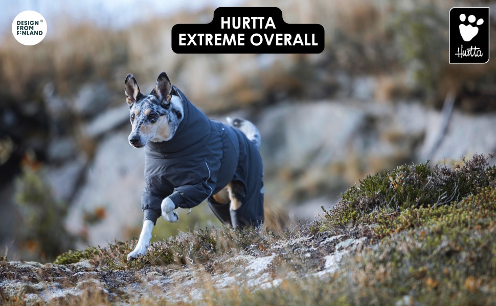 Hurtta Extreme Overall Winterjacke для собак (Blackberry, 25S) - тепла зимова куртка для собак