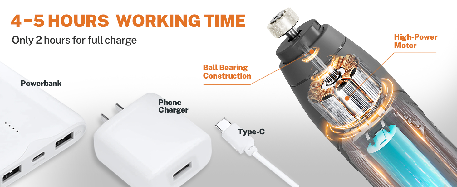 Електричний точило для собачих кігтів Toozey Krallenschleifer: 3 швидкості, LED-підсвітка, для середніх та великих собак (жовтий)