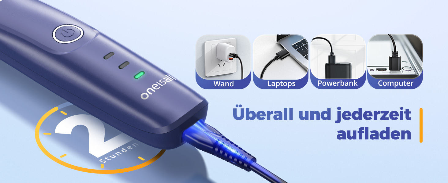 oneisall 4-в-1 тиха машинка для стрижки собак і котів, акумуляторна, з 4 змінними насадками для тіла, лап, очей, вух і морди, синя