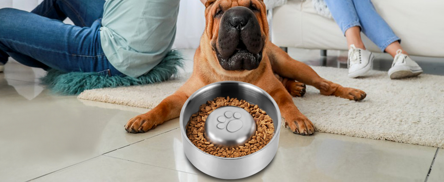 Миска для собак Slow Feeder з гелю, запобігає ковтання, великі миски для собак, аксесуари для собак, покращує травлення