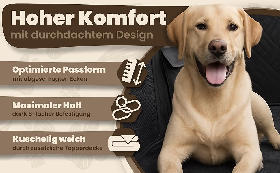 Захисна ковдра для собак у машину - Fellgefährten | Якісна ковдра на заднє сидіння авто для собак | Захист заднього сидіння від бруду та шерсті