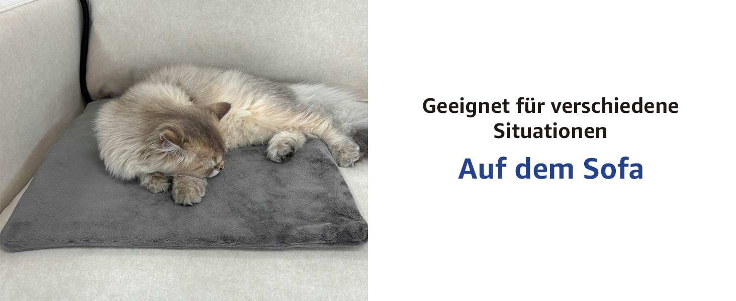 Електричний підігрівач для кота та собаки NICREW, 40x45 см, з антигризунковою обмоткою, бежевий, 30 Вт, регульована температура