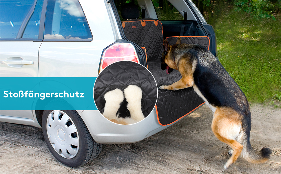 Захист для багажника авто Joejoy для собак з боковими та захистом від порогу, універсальний килимок для багажника, водовідштовхуючий, стійкий до подряпин, легкий у догляді, ковдра для собак, розмір B-185 x 105 см