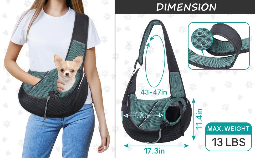 Сумка-слінг для собак NiCoLa: переноска для цуценят, чихуахуа, пуделів, бішон фрізе та котів. Ідеально для прогулянок, подорожей та відвідування ветеринара. Колір: сірий/чорний