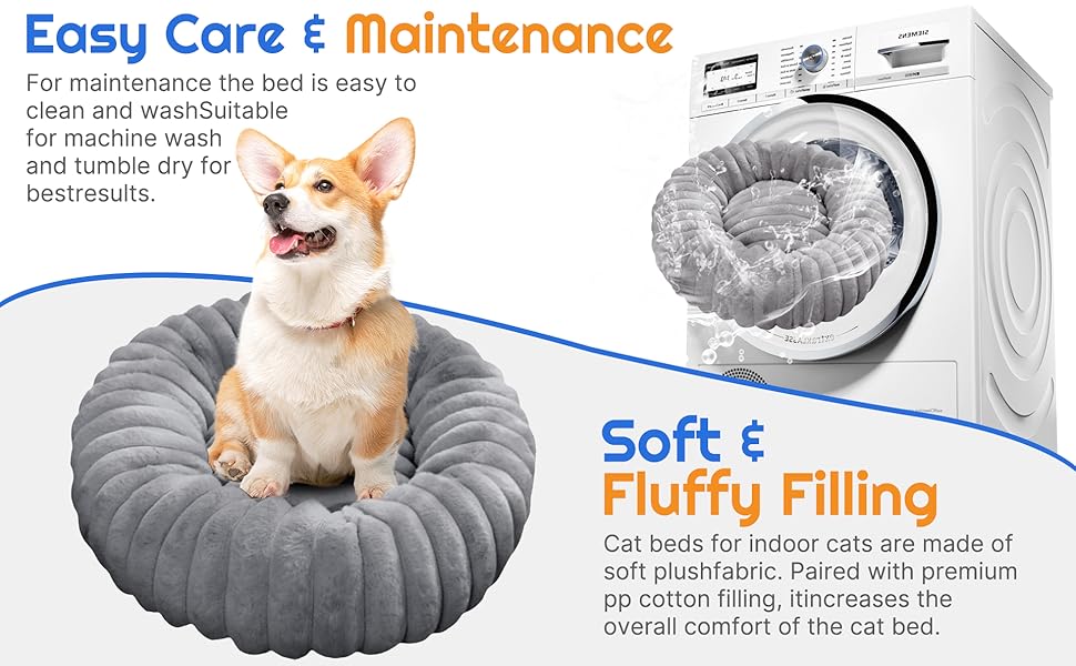 Крісло-лежанка для собак YAGE, 60 см, плюш, антистрес, ортопедичний килимок, підходить для котів, сірий колір, L-70 см