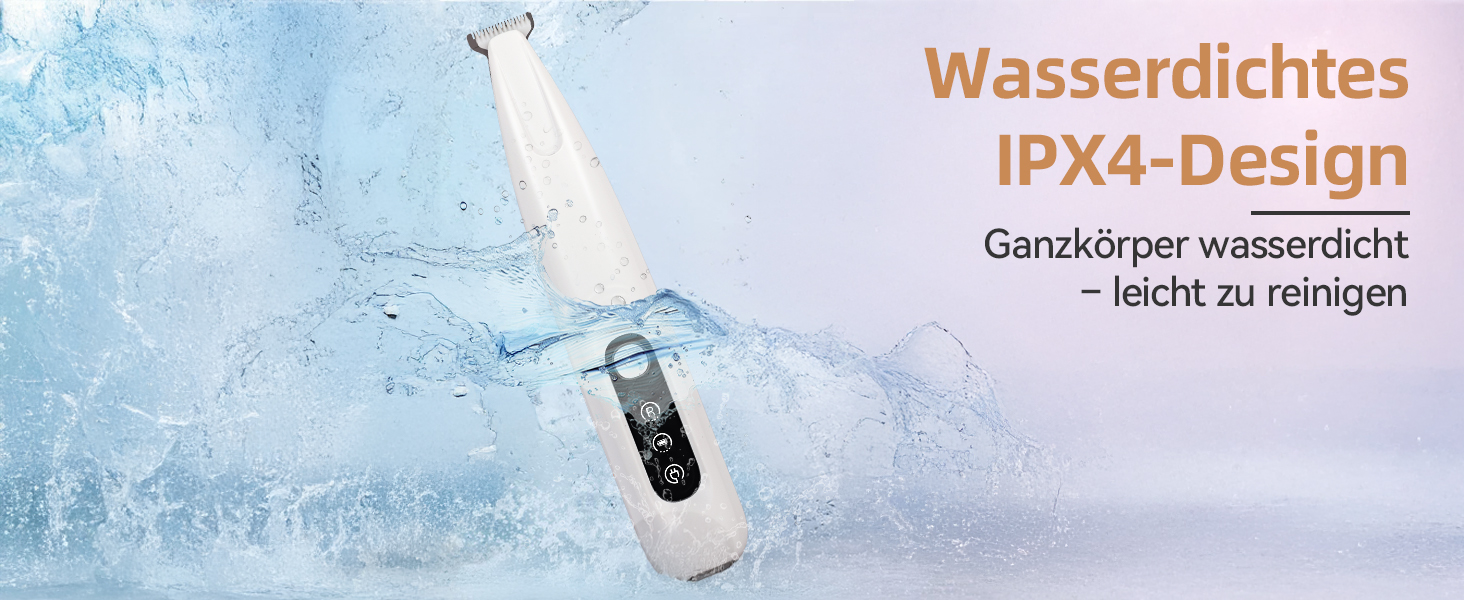 Триммер для собак ALL FOR PAWS з LED-підсвічуванням – 18 мм, тихий (35 дБ), вологостійкий (IPX4), USB, для стрижки лап, вух, обличчя та задньої частини тіла